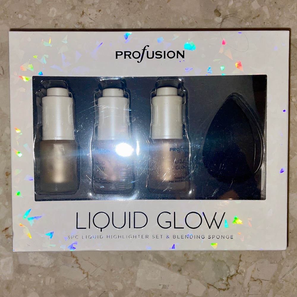 Brand New Profusion Liquid Glow Cosmetics Set
